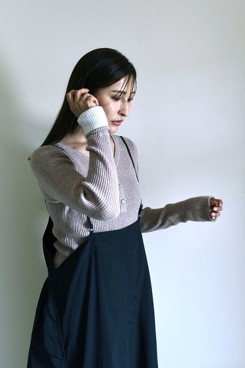 beige×off white