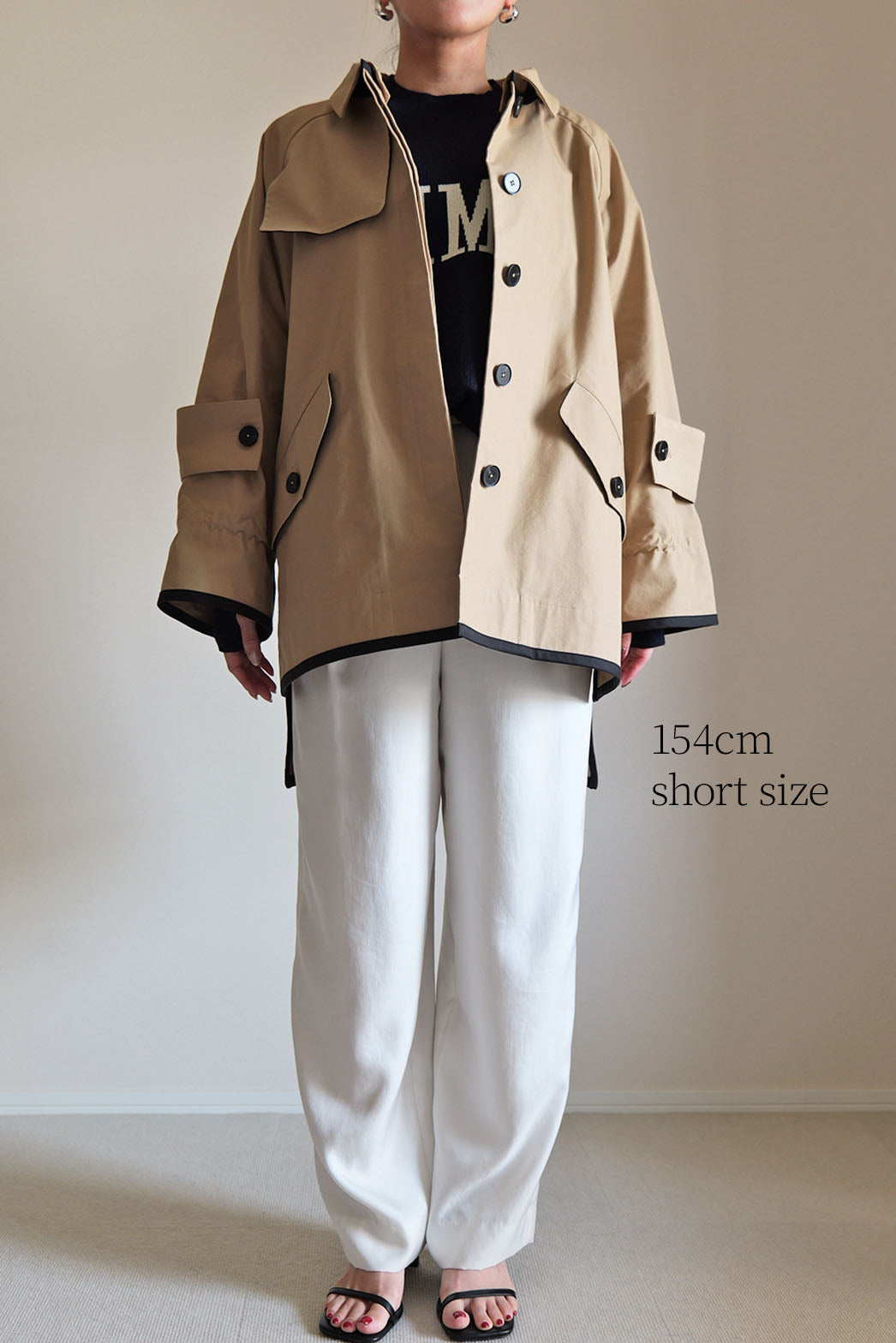 ÉLAN】ボックスショートトレンチ – un number