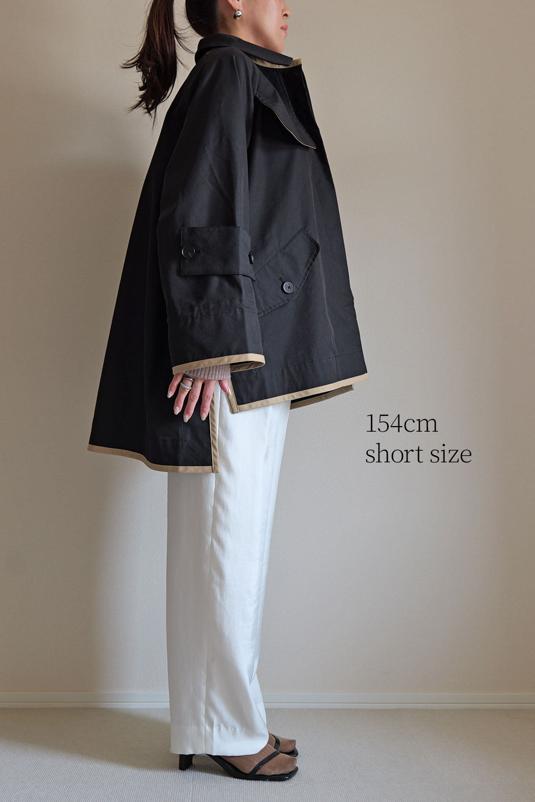 ÉLAN】ボックスショートトレンチ – un number