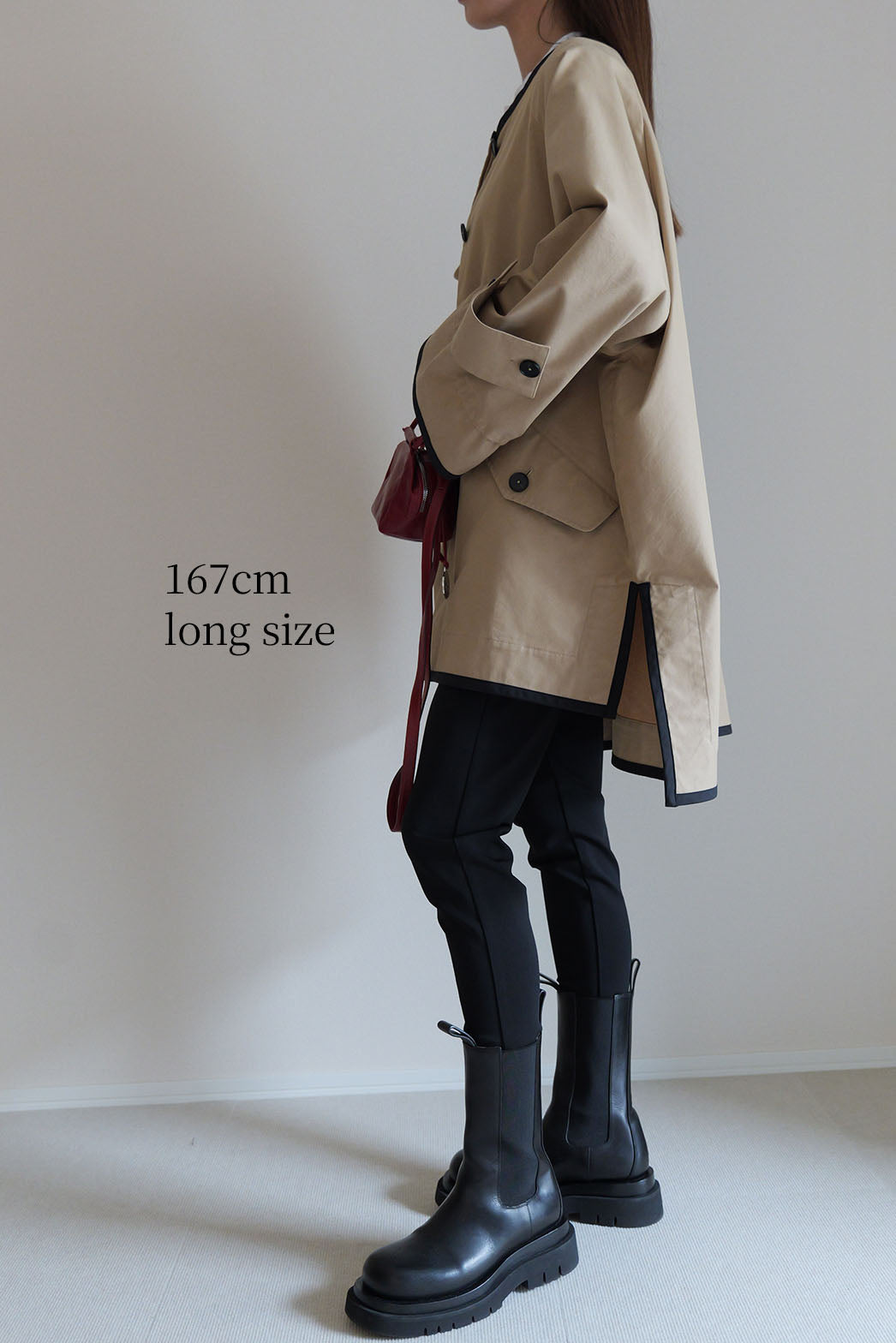 ÉLAN】ボックスショートトレンチ – un number