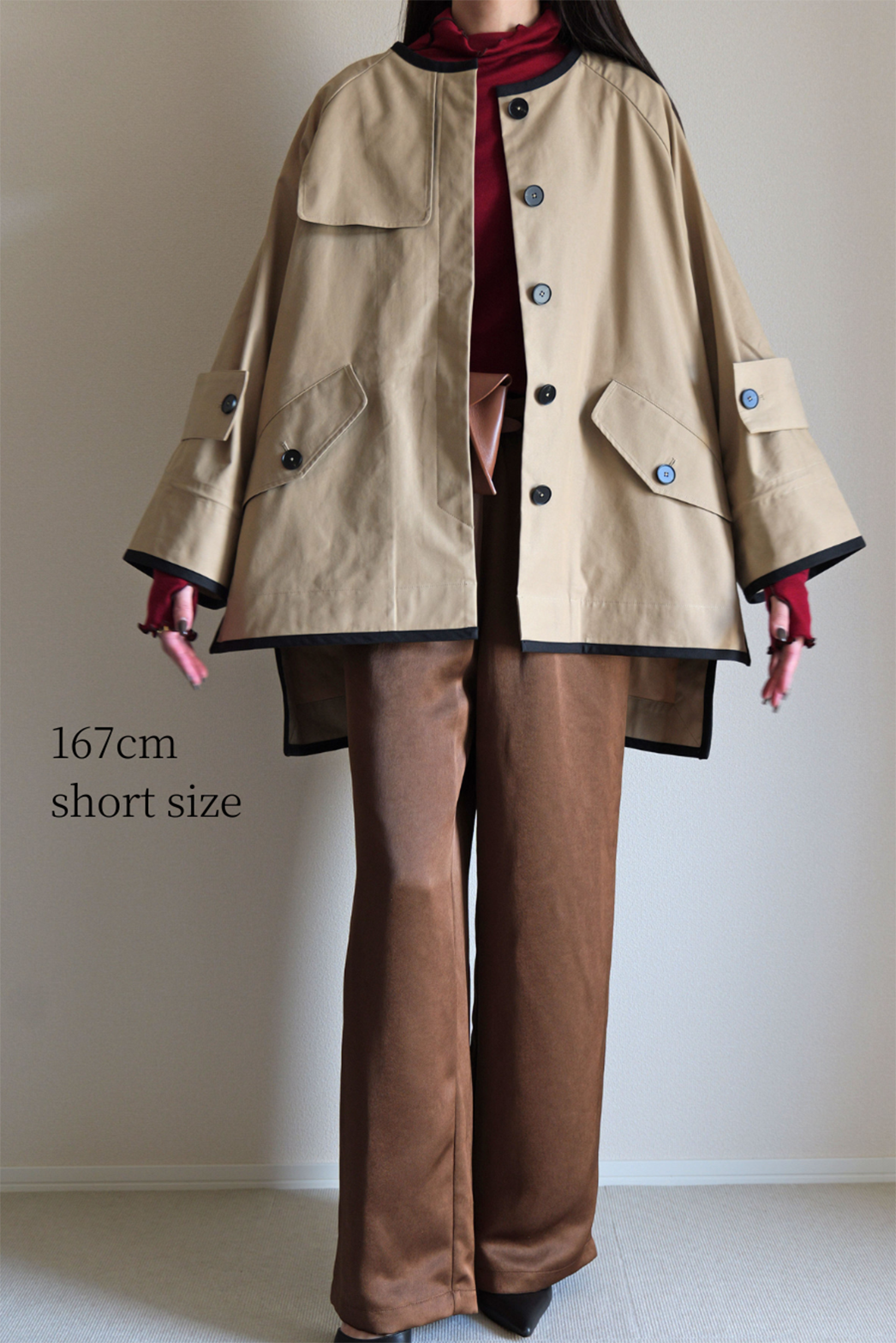 ÉLAN】ボックスショートトレンチ – un number