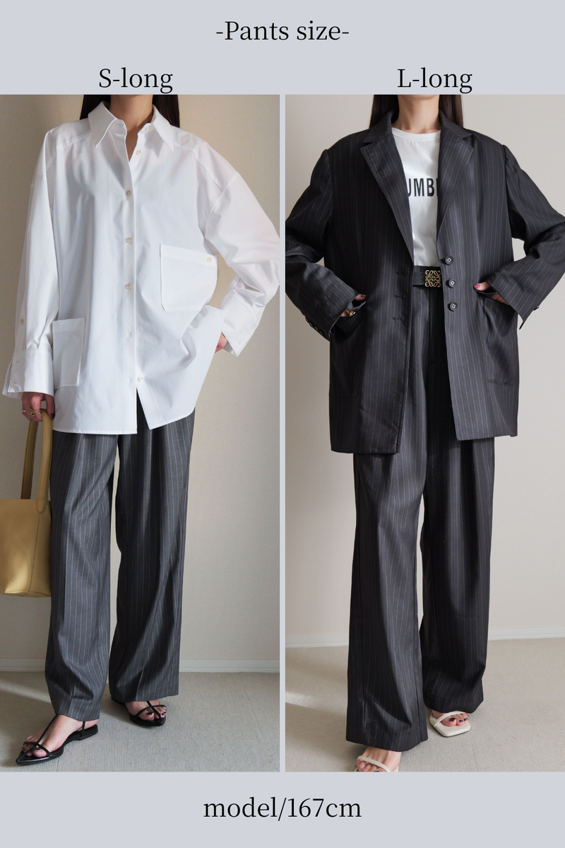 Jack Code-P】ピンストインタックパンツ – un number