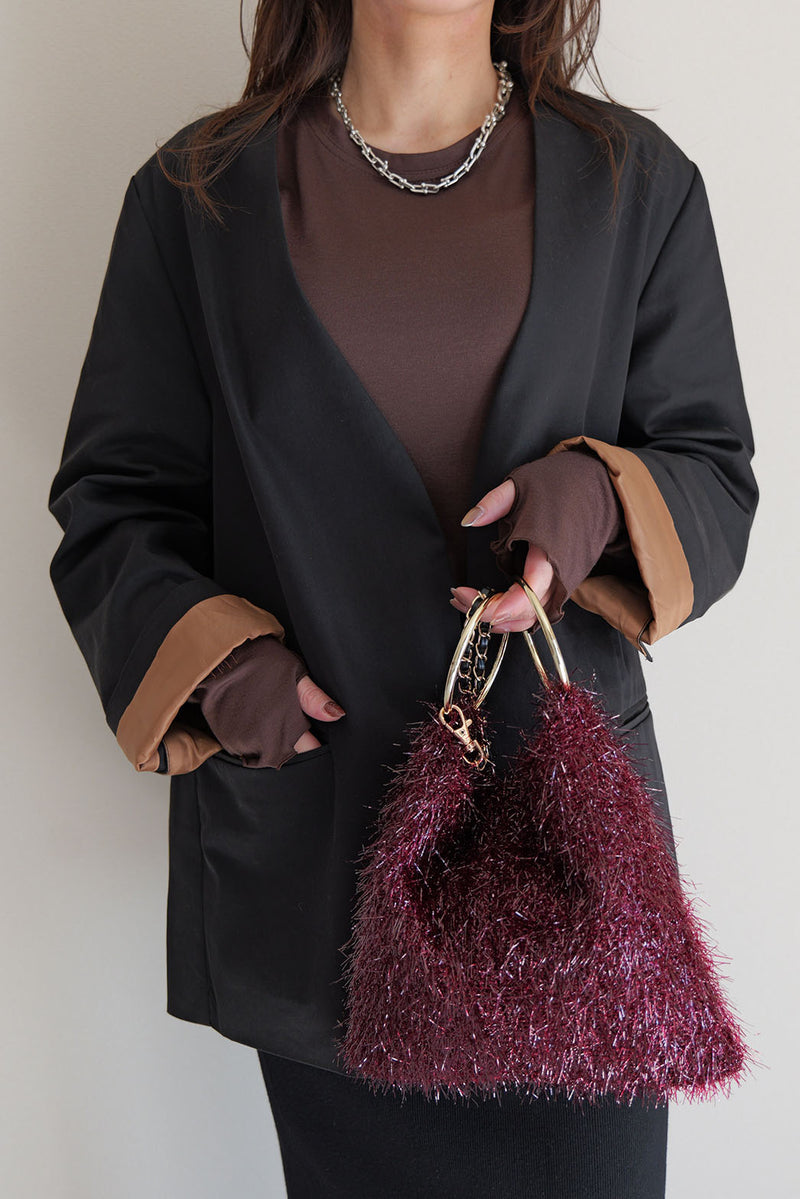 【KIRARA】シャイニー2wayチェーン付きリングバッグ