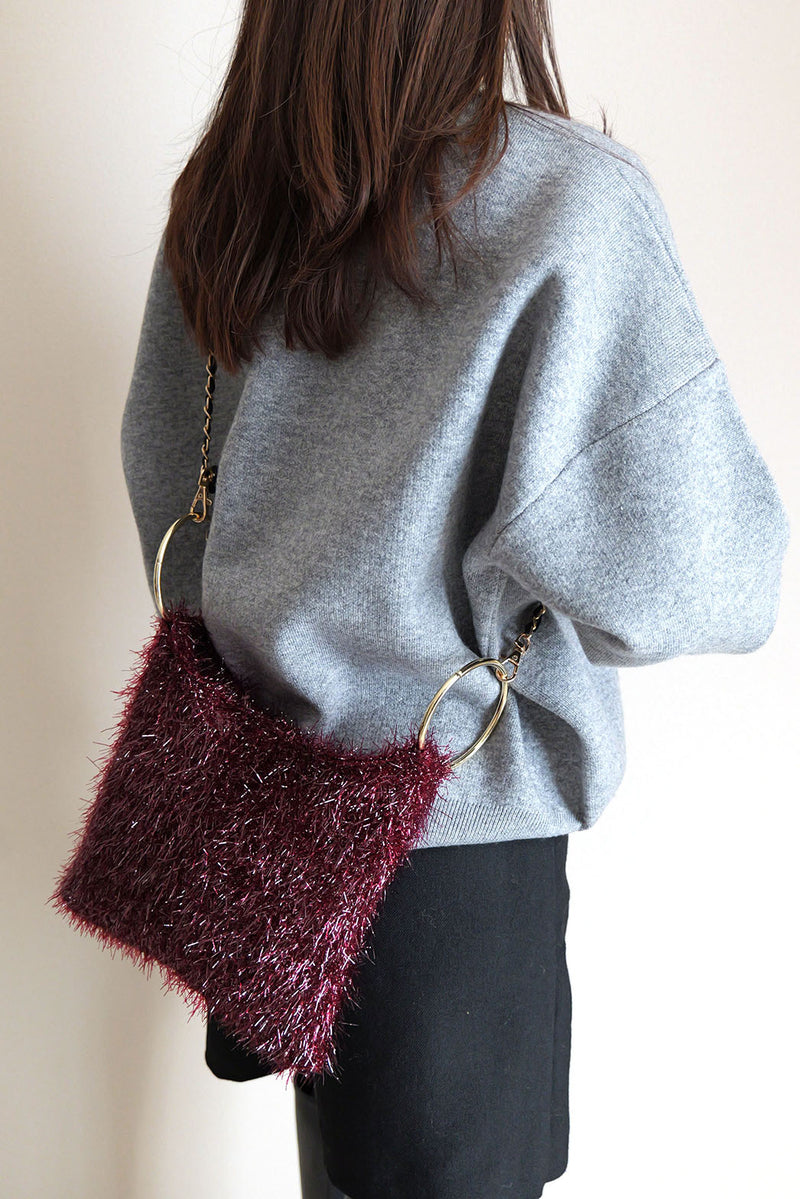 【KIRARA】シャイニー2wayチェーン付きリングバッグ