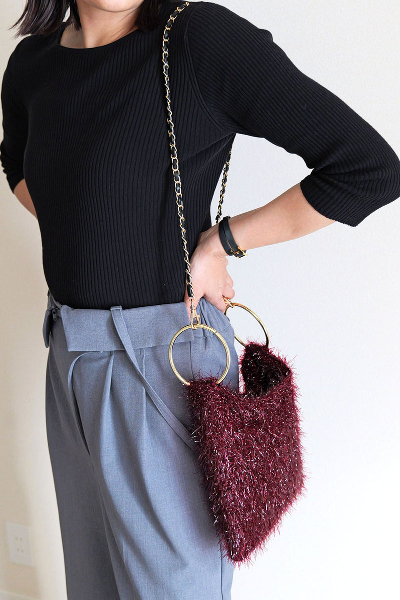 【KIRARA】シャイニー2wayチェーン付きリングバッグ