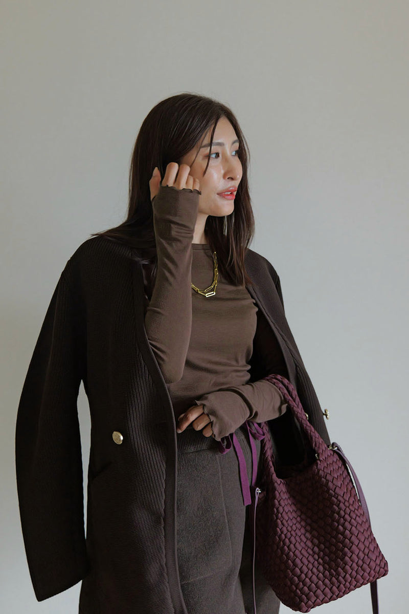 【OTETE4】リヨセルOネックカットソー