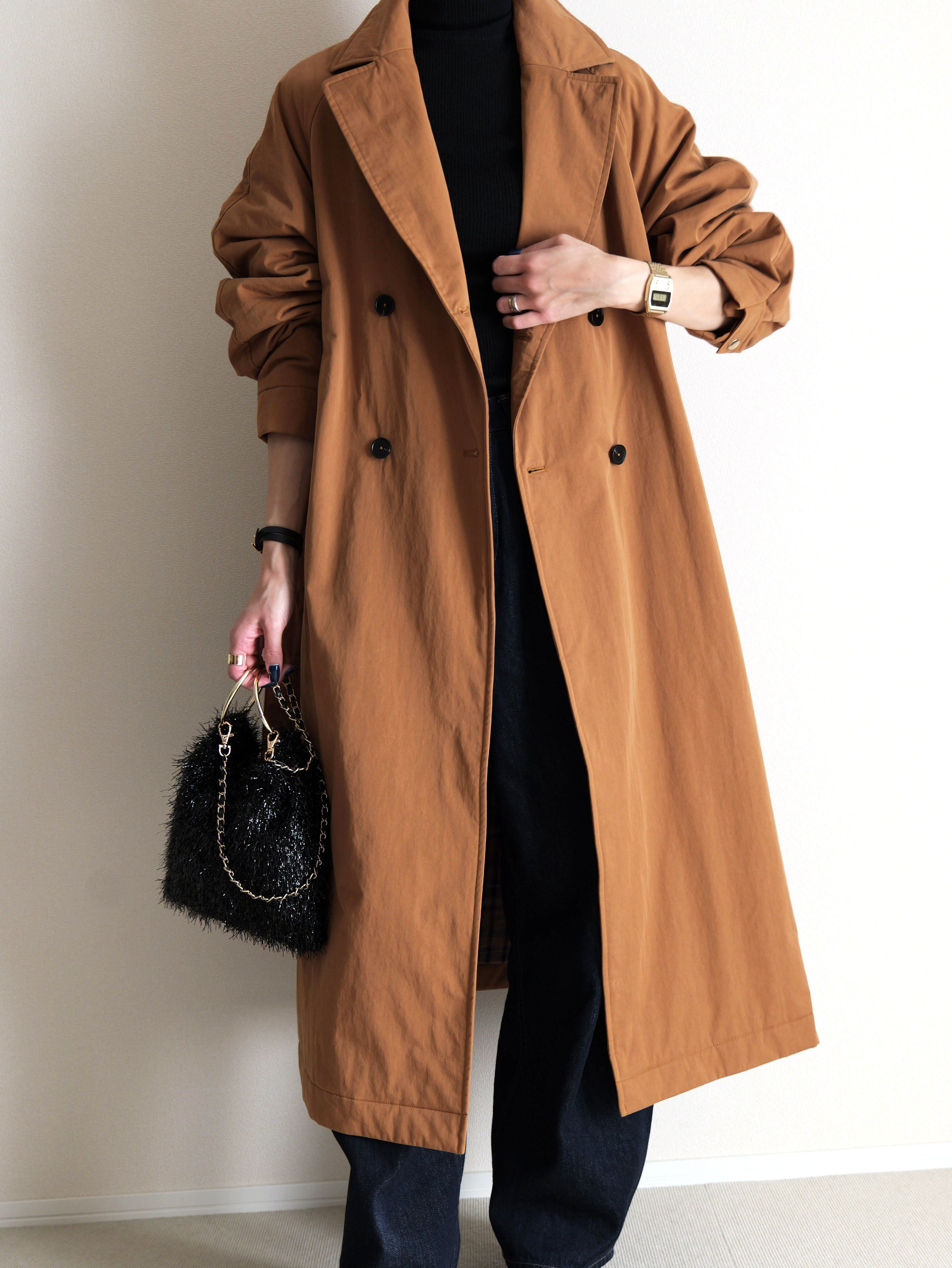 unnumber アンナンバー コート アウター ロングコート レディース un number [COCOON] ウールノーカラーロングコート