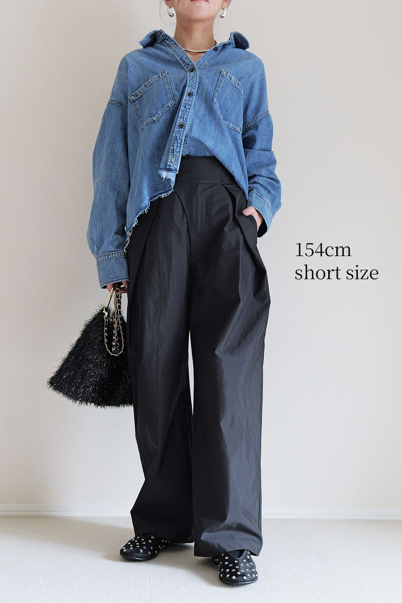 【PAS】インバーテッドタックパンツ