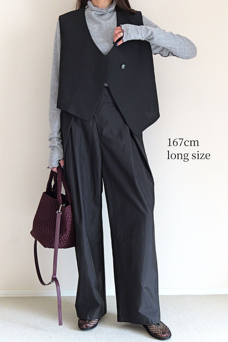 【PAS】インバーテッドタックパンツ