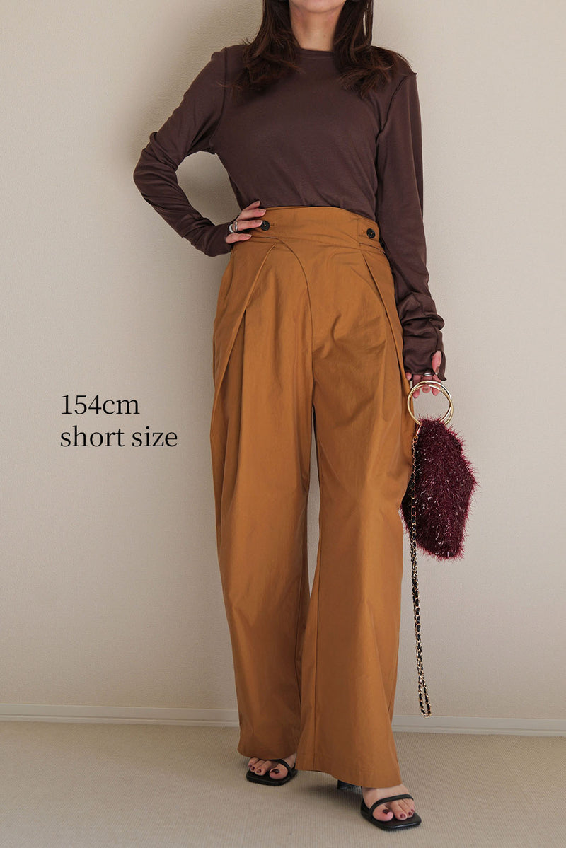 【PAS】インバーテッドタックパンツ