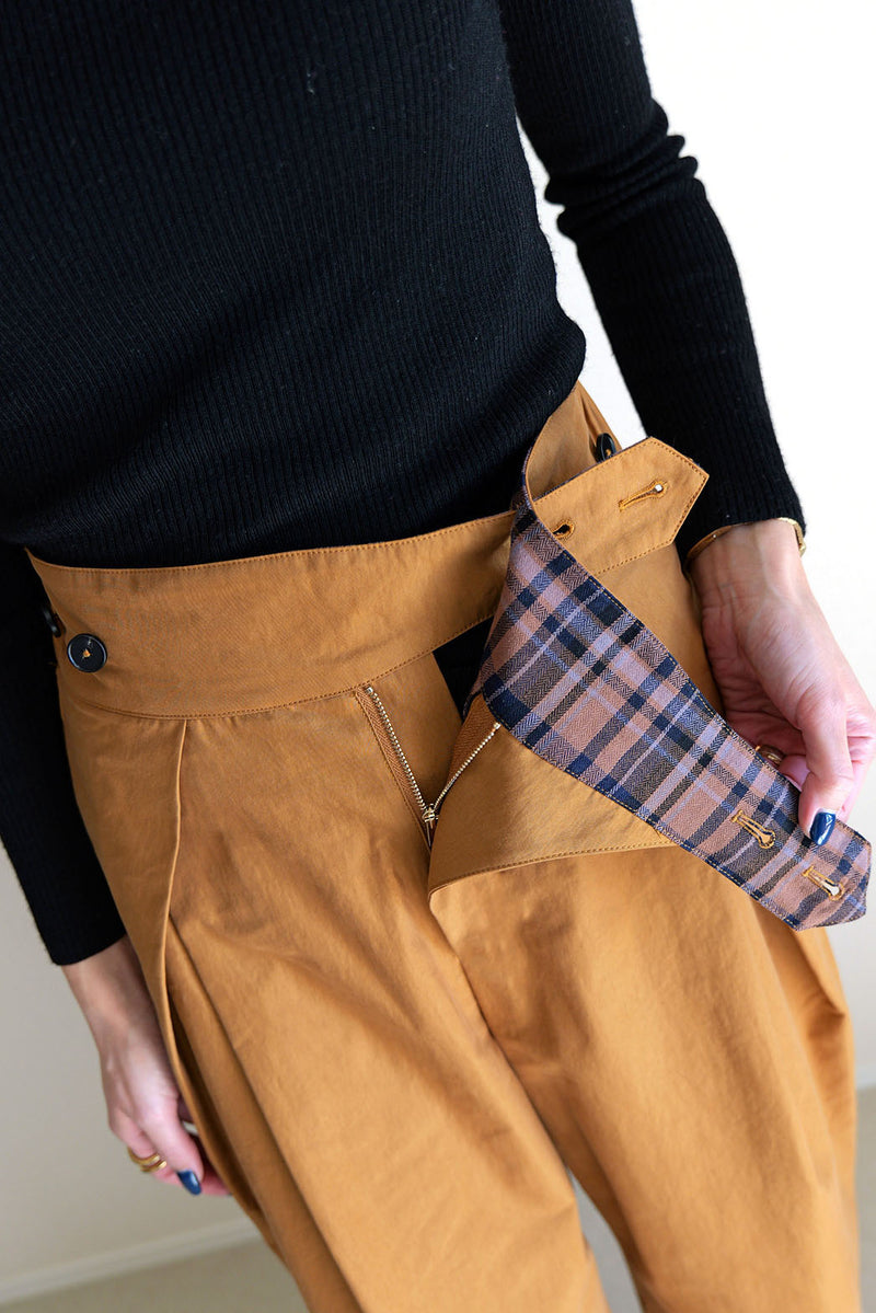 【PAS】インバーテッドタックパンツ