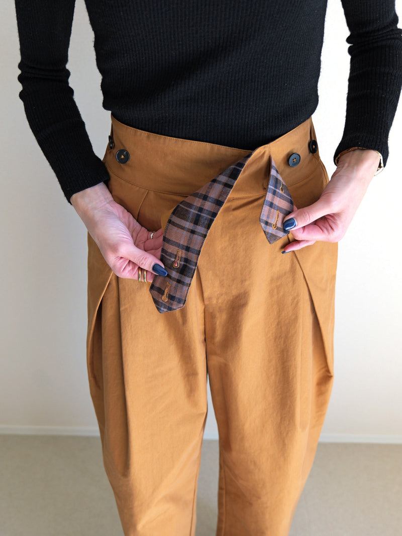 【PAS】インバーテッドタックパンツ