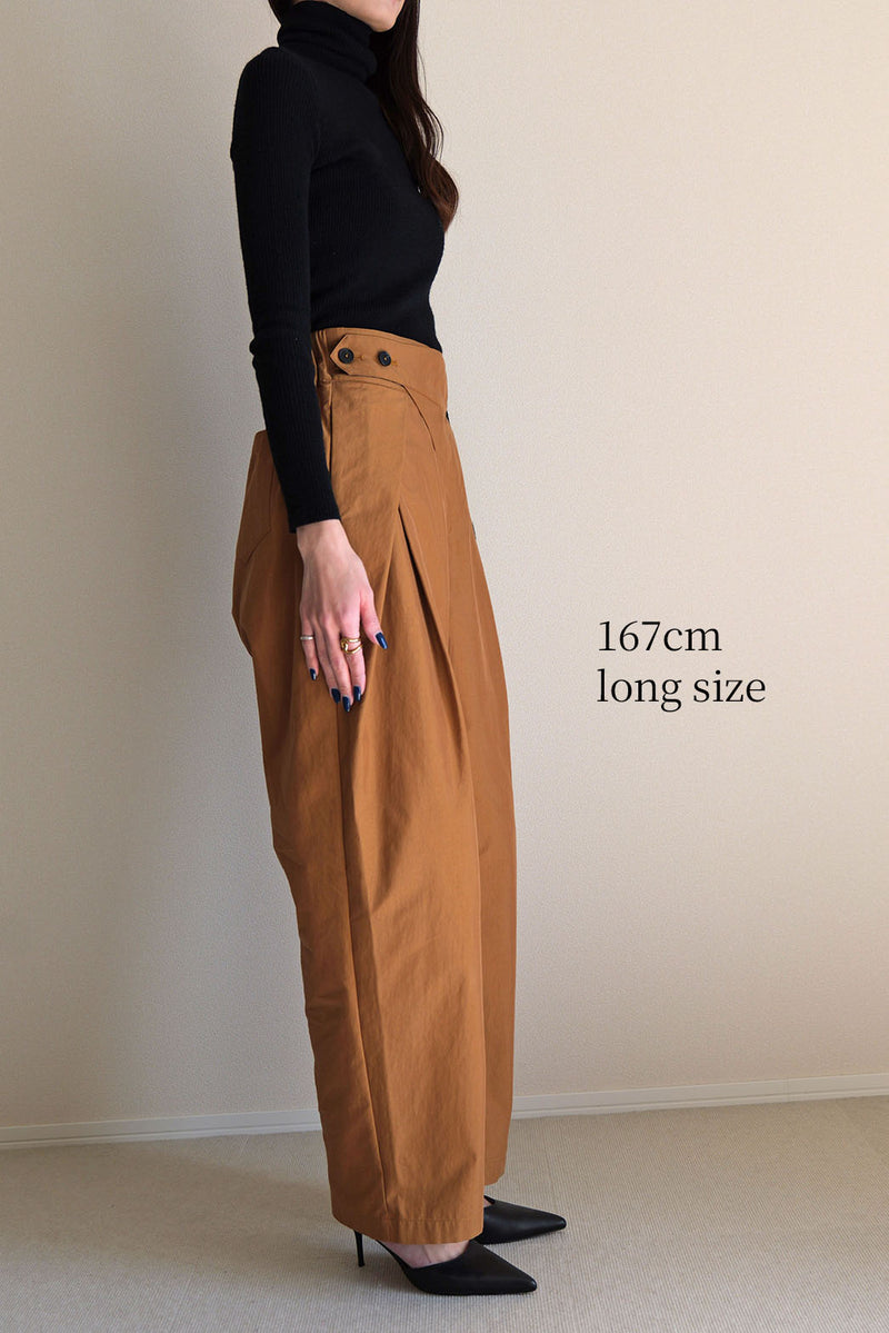 【PAS】インバーテッドタックパンツ