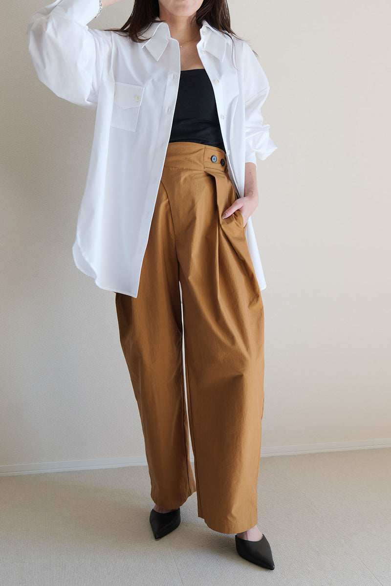 【PAS】インバーテッドタックパンツ