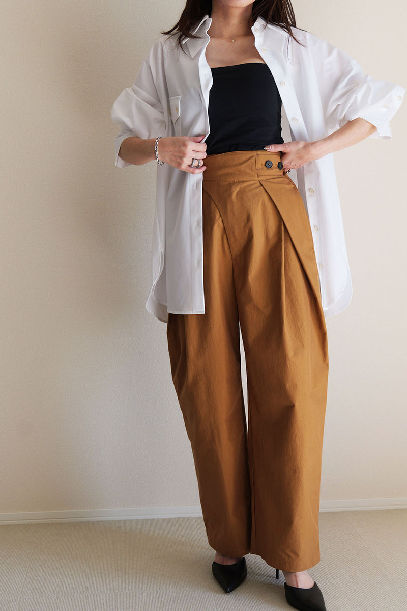 【PAS】インバーテッドタックパンツ