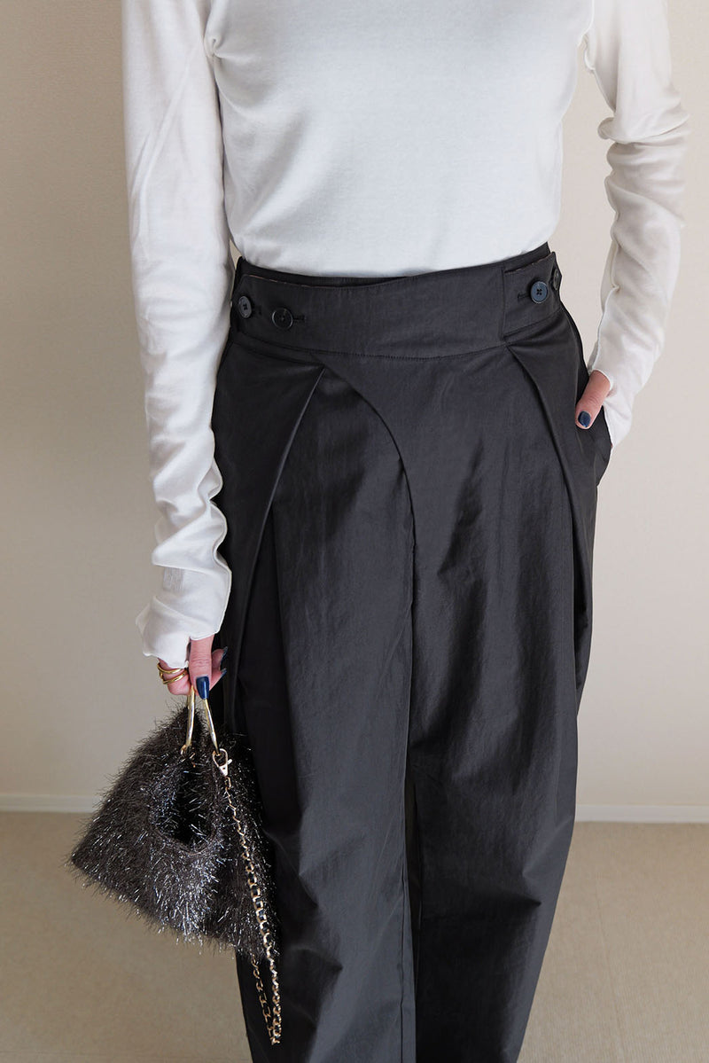 【PAS】インバーテッドタックパンツ