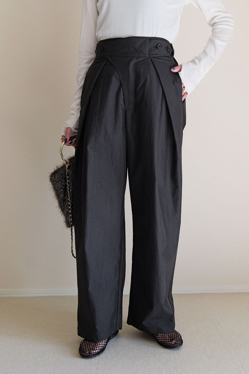 【PAS】インバーテッドタックパンツ