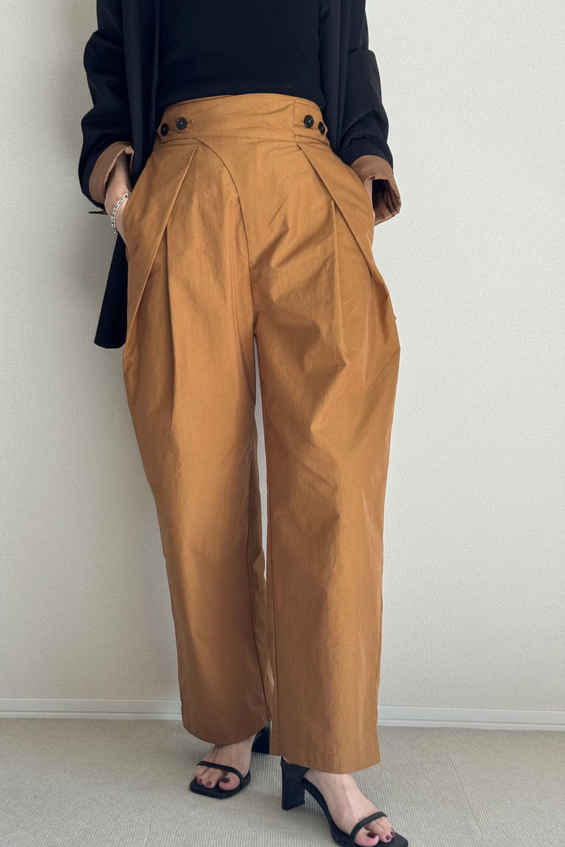 【PAS】インバーテッドタックパンツ