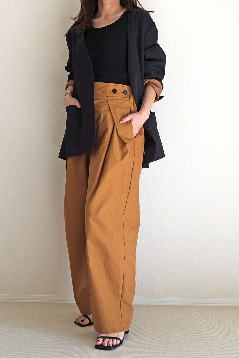 【PAS】インバーテッドタックパンツ