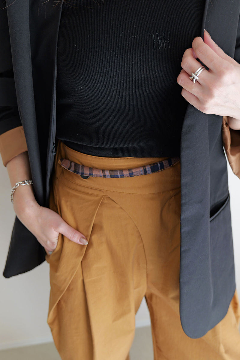 【PAS】インバーテッドタックパンツ