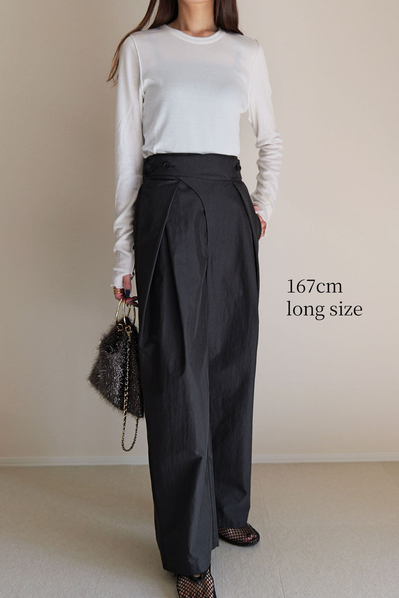 【PAS】インバーテッドタックパンツ