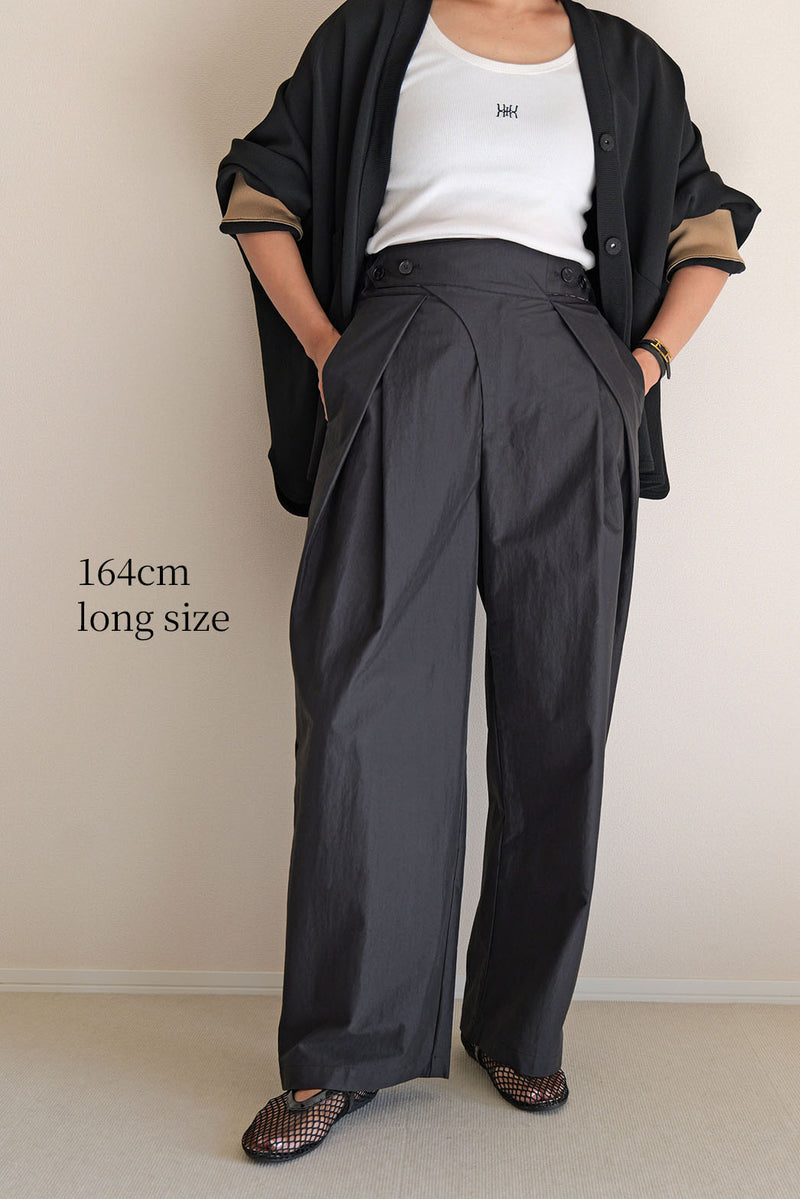 【PAS】インバーテッドタックパンツ