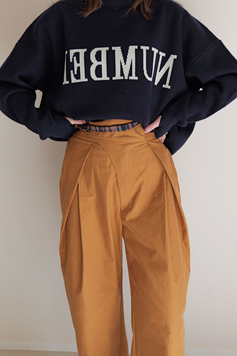 【PAS】インバーテッドタックパンツ