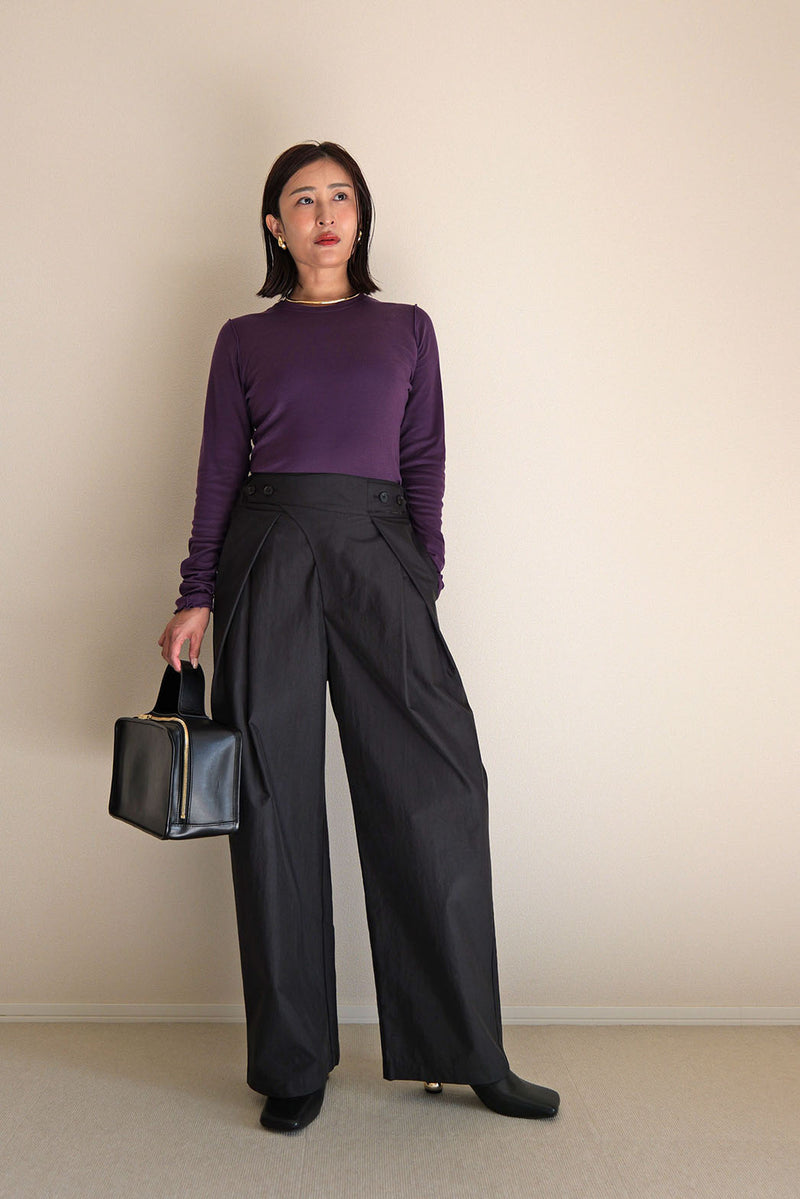 【PAS】インバーテッドタックパンツ