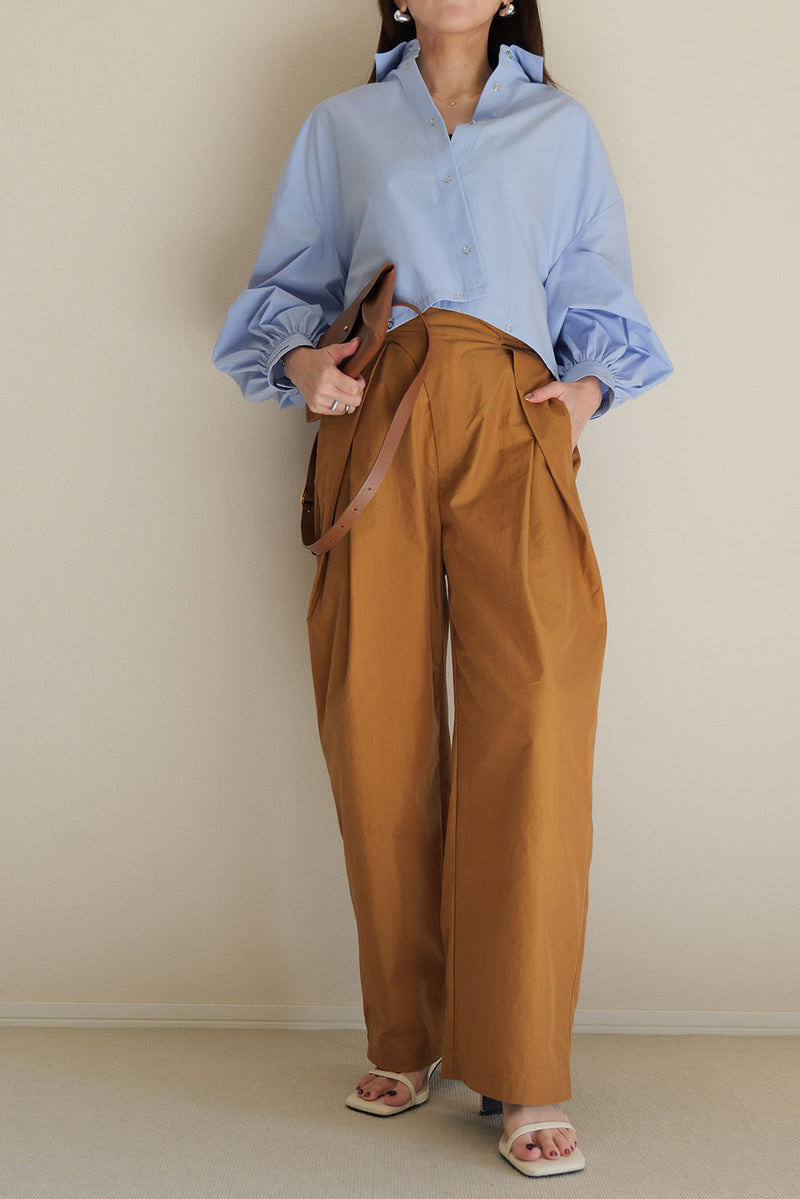 【PAS】インバーテッドタックパンツ