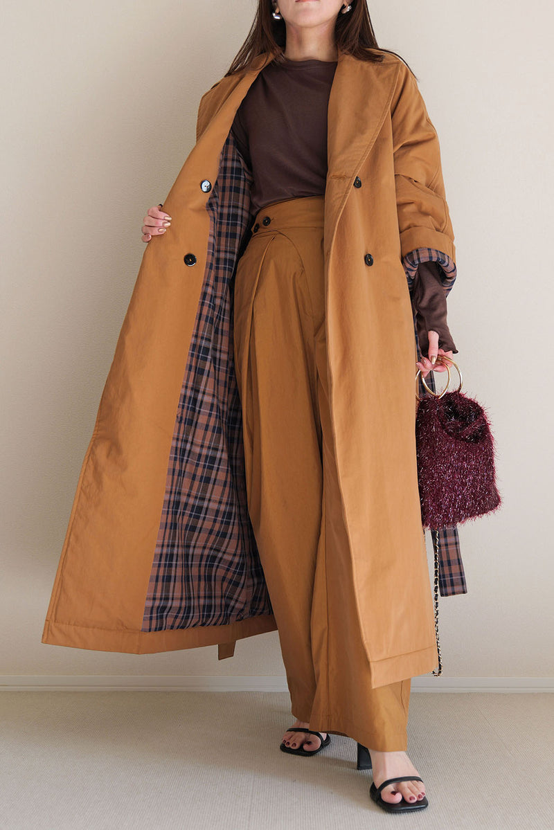 【PAS】インバーテッドタックパンツ