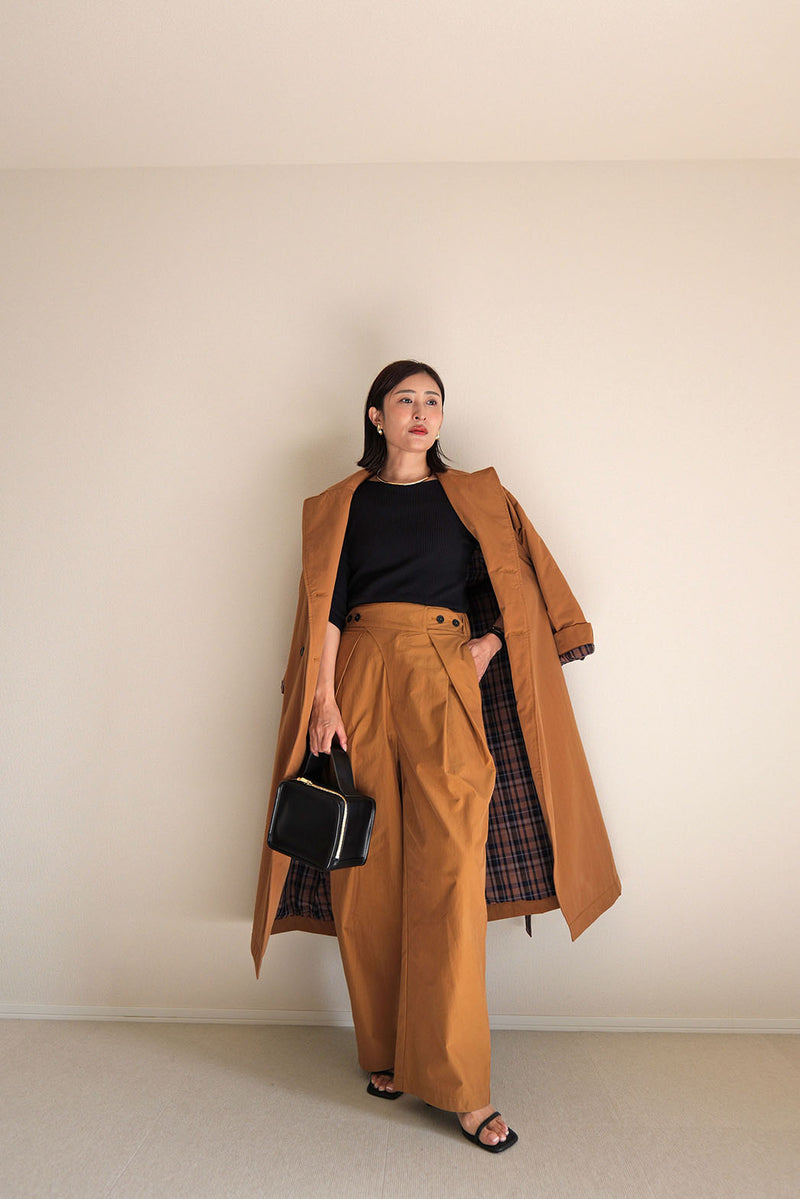 【PAS】インバーテッドタックパンツ