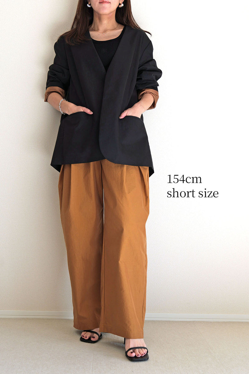 【PAS】インバーテッドタックパンツ