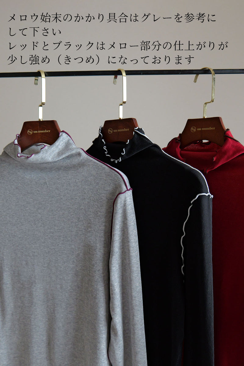 【TETE4】リヨセルボトルネック配色メローカットソー