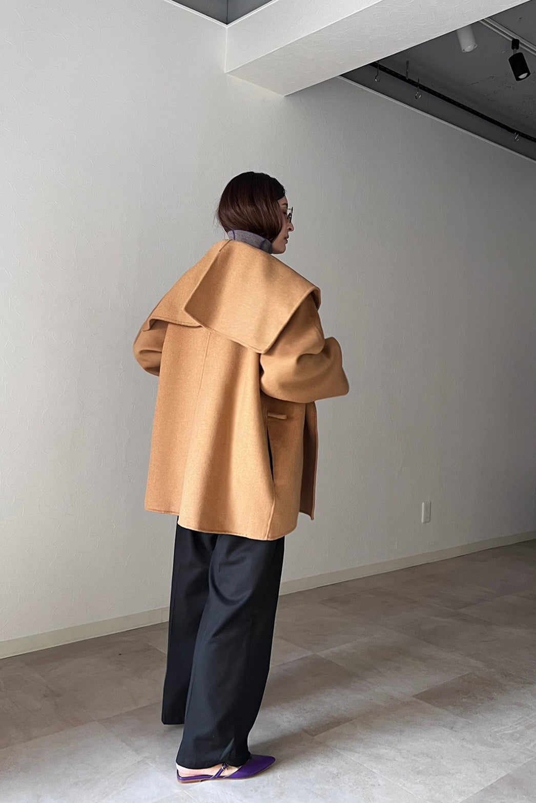 unnumber ダブルフェイス手縫いコート Audrey】ダブルフェイス手縫いコート – un number