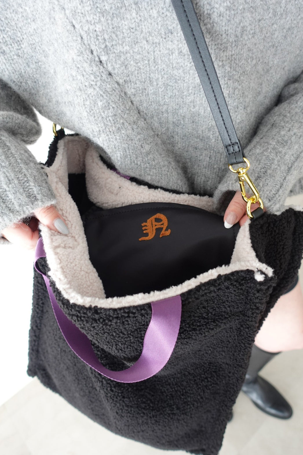 Bonpoint♡NEWBAGGYバッグ(リバーシブル)♡ Bonpoint♡NEWBAGGYバッグ