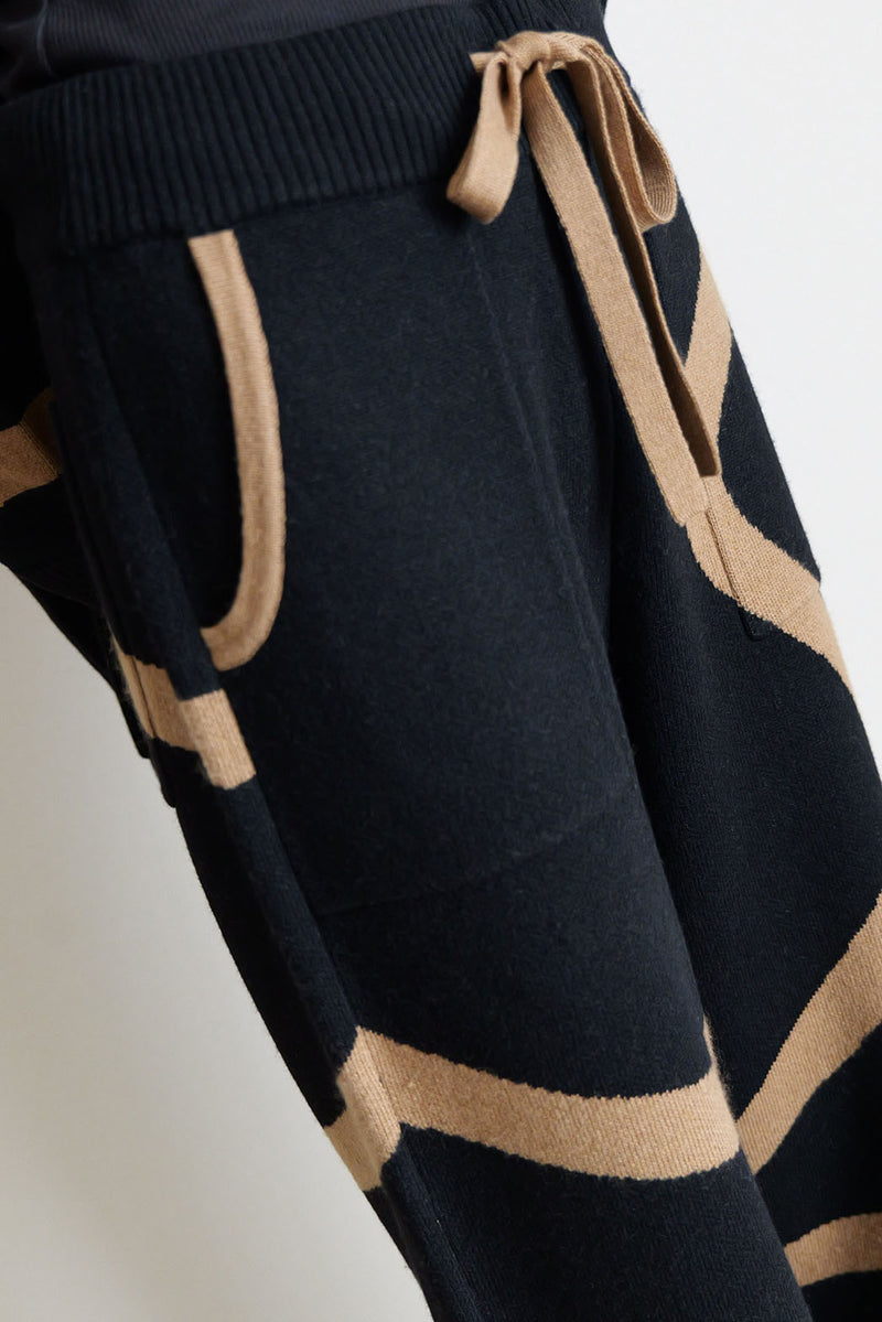 【UNEUNE-P】ジャガードニットパンツ