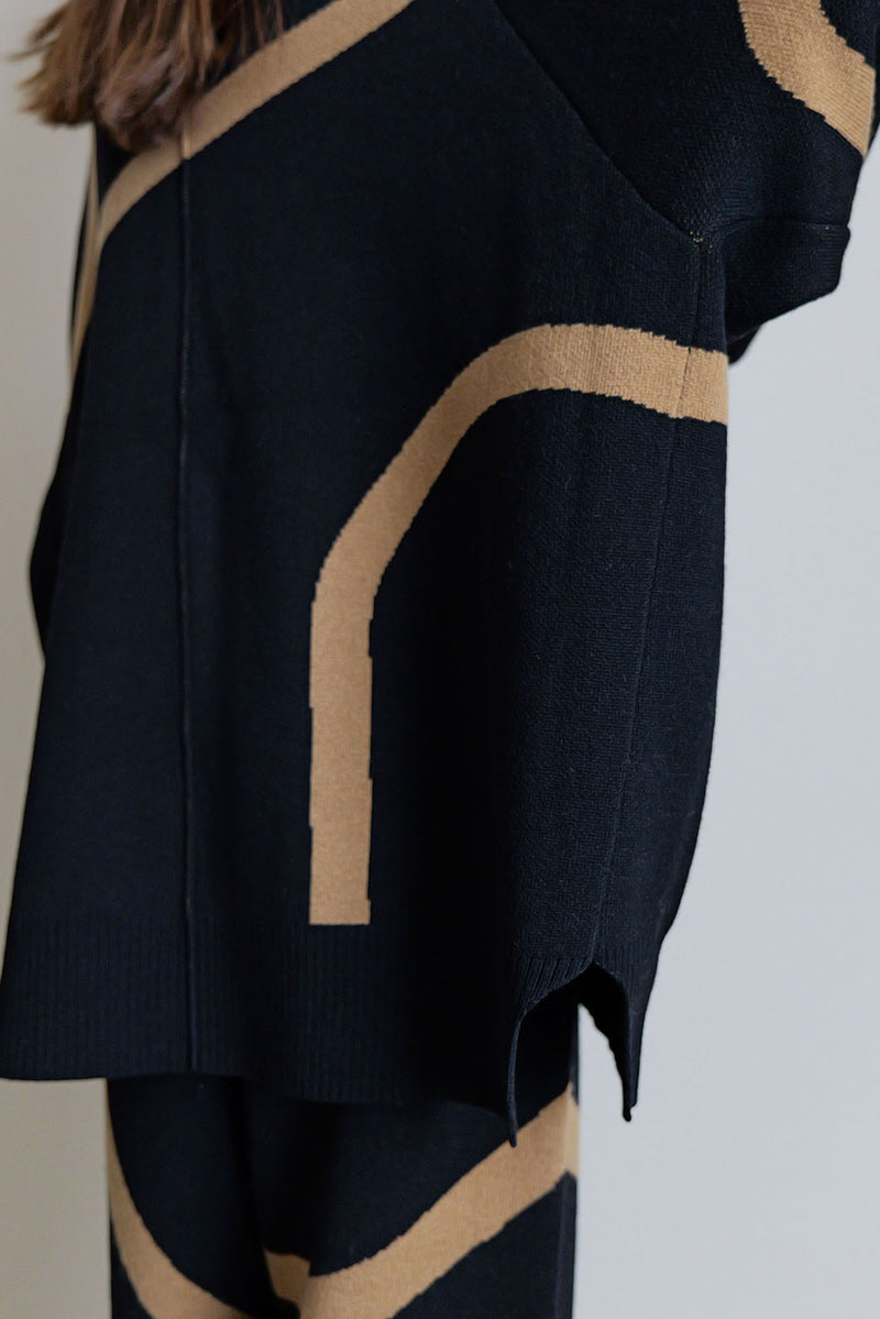 【UNEUNE】ジャガードニットカーディガン