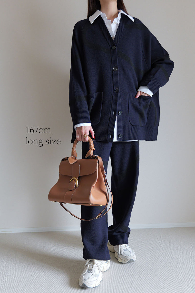 【UNEUNE-P】ジャガードニットパンツ