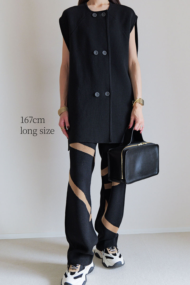 【UNEUNE-P】ジャガードニットパンツ