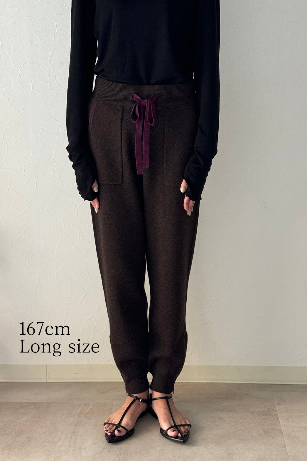 WAG-P】配色ニットパンツ – un number