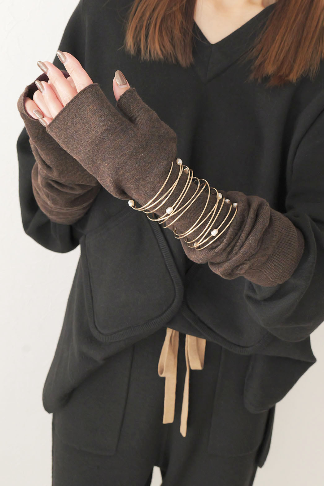 unnumber アームウォーマー（２枚セット） WAG-W】リバーシブルアームウォーマー – un number