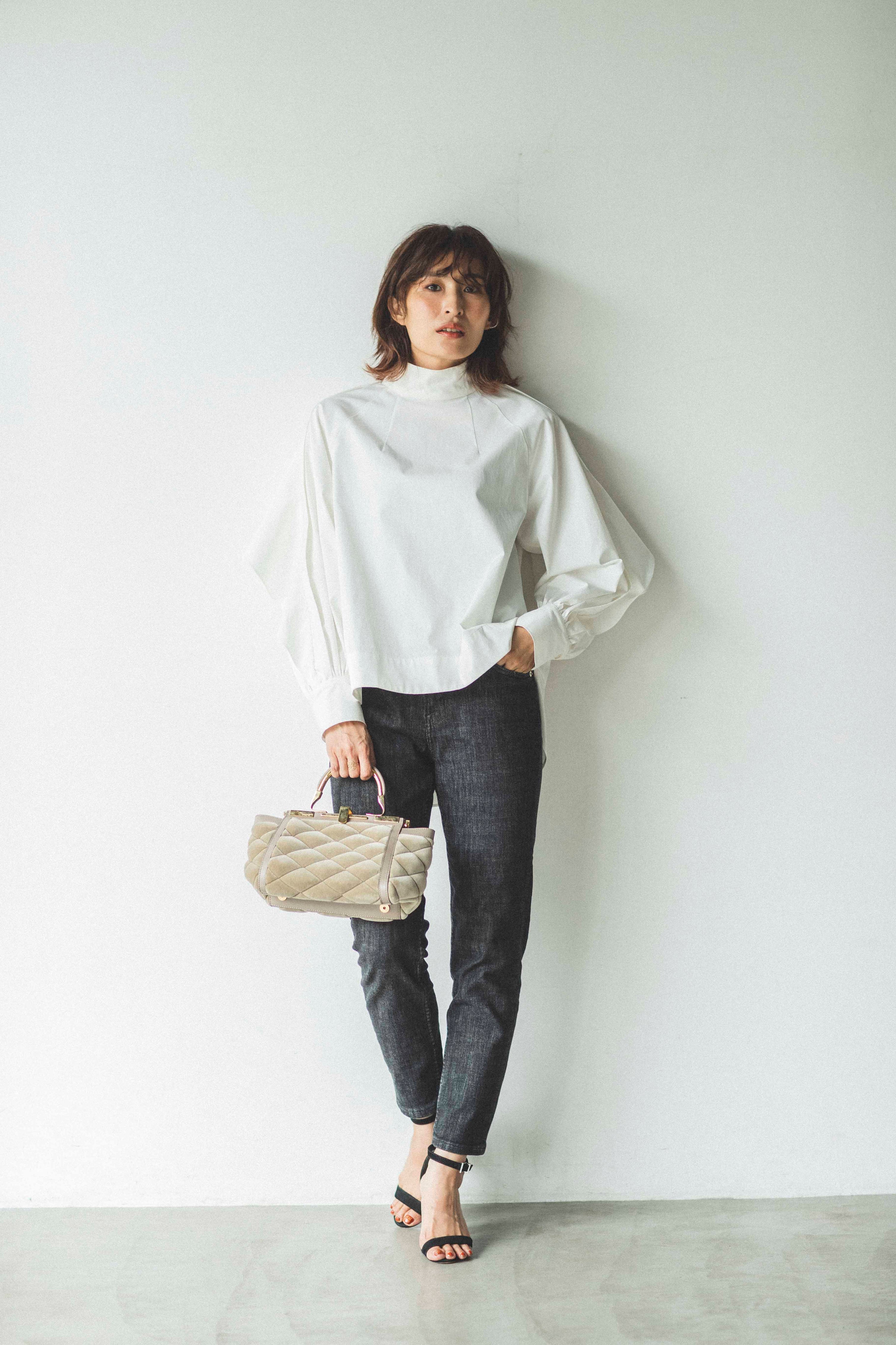 un number「splendid」バックケープブラウス