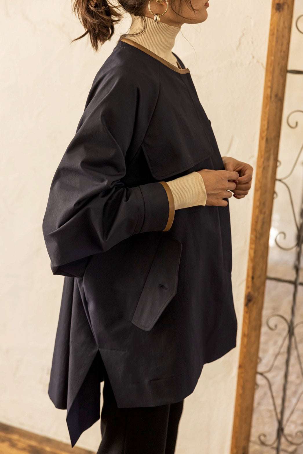 un number【＆】ボックスショートトレンチ